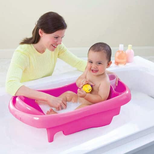 New Born Advance Baby Bathing Tub PINK Reference image