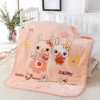 Newborn Animal Cartoon Double Blanket 0 5 YEARS Happy Peach