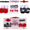 Pack of 3 Booties with Matching Headbands 02