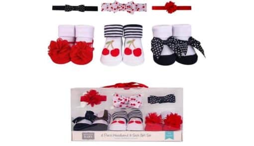 Pack of 3 Booties with Matching Headbands 02