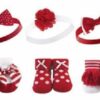 Pack of 3 Booties with Matching Headbands 10
