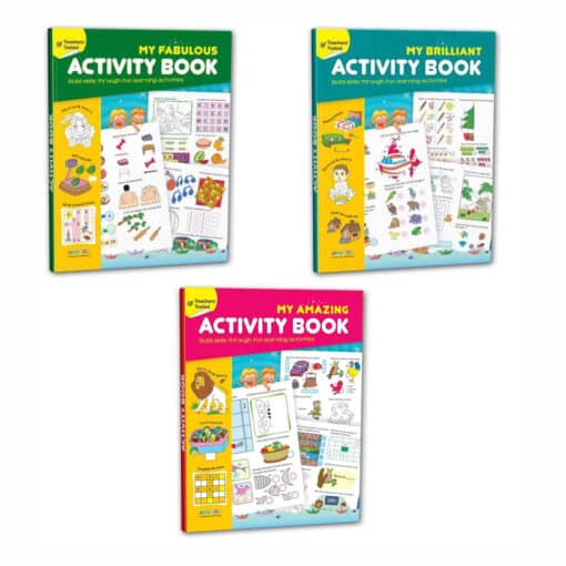Pack of 4 Amazing Brilliant Fabulous Awesome Interactive Activity Books.