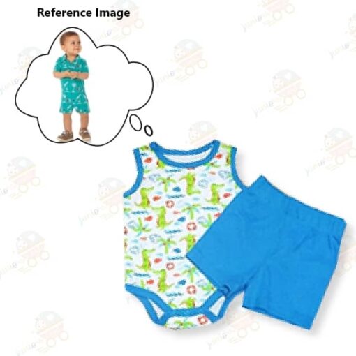 Romper with Short SKY BLUE 1