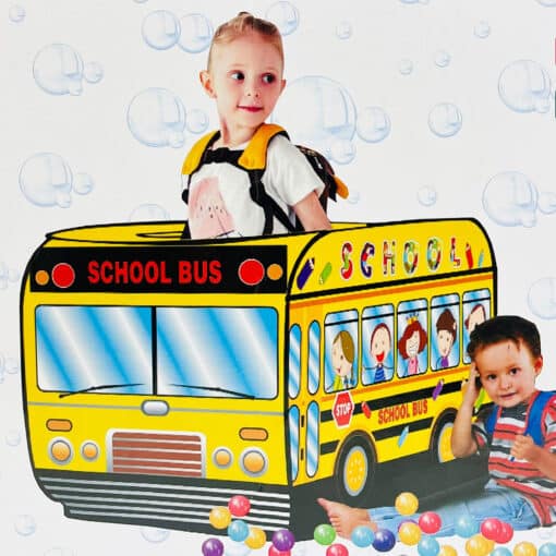 School Bus Play Tent House with Balls YELLOW. RI 1
