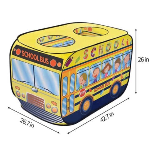 School Bus Play Tent House with Balls YELLOW. RI