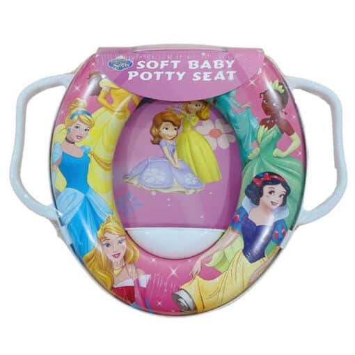 Soft Baby Disney Cushion Potty Seat Commode Cover Pink Barbie Girls r