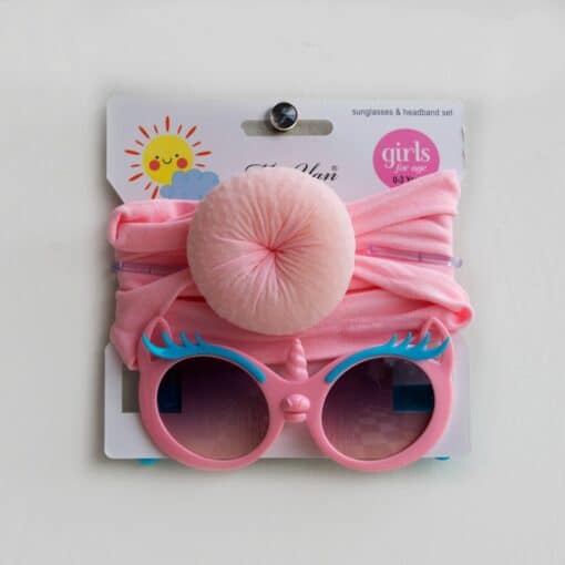 Sunglasses Headband Pink Unicorn