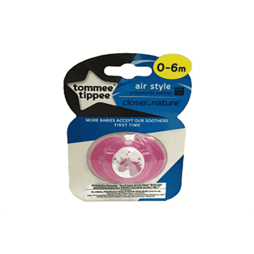 Tommee Tippee 1Pk Air Soother 0 6M 433375 1