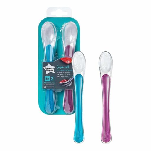 Tommee Tippee First Weaning Spoon Pack of 2 New Color Changed 446606 1