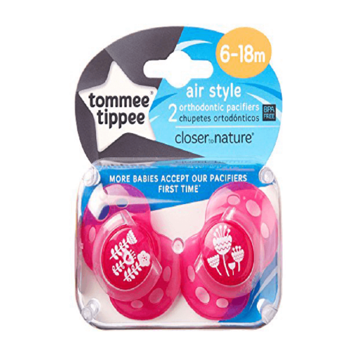 Tommee Tippee Pack of 2 Air Soother 6 18M With Case 433378 2