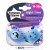 Tommee Tippee Pack of 2 Night Time Soother 0 6M With Case 433372 1