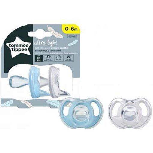 Tommee Tippee Silicone Soother 0 6M Twin 433452 1