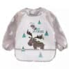 Water Proof Gown Style Bib Grey Hippo