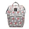 Water Proof Travel Diaper Bag Pack Flamingo Grey