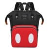 Water Proof Travel Diaper Bag Pack Wide Eyes Red Black.