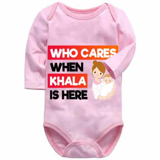full sleeves khala cares romper pink