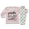 Komfy NBN074 Unisex 2pcs Pajama Set Panda Pink 1 2 Years