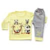 Komfy NBN082 Unisex 2pcs Pajama Set Sleeping Panda Yellow 1 2 Years