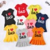 Baby Girl Top I Love DAD