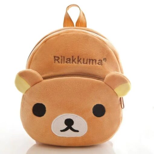 Cute Mini Children School Plush Bag Rilakkuma Brown