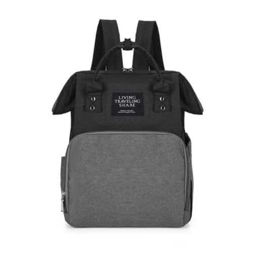 Water Proof Travel Diaper Bag Grey Black