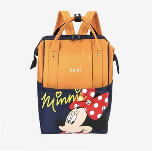 Water Proof Travel Diaper Bag Minnie Orange Blue