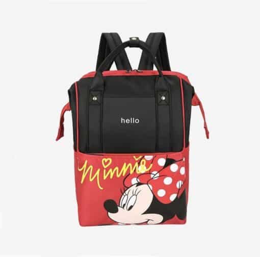 Water Proof Travel Diaper Bag Minnie Red Black